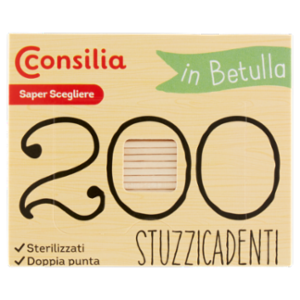 Consilia Saper Scegliere Stuzzicadenti In Betulla 200 Pz