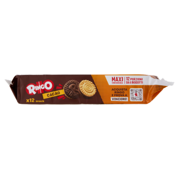 Ringo Cacao Biscotti Farciti con Crema Cacao Snack Merenda 12 porz. 660 g Limited edition Netflix