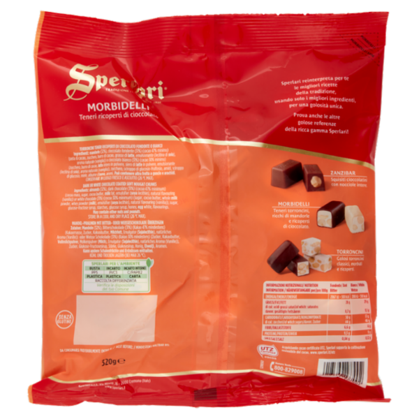 Sperlari Morbidelli Teneri ricoperti di cioccolato 320 g