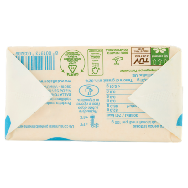 DallaTorre Burro Senza Lattosio Senza Zuccheri 200 g