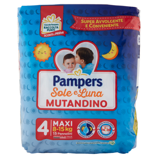 Pampers Sole e Luna Mutandino Maxi 15 pz