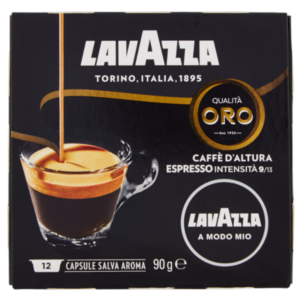Lavazza A Modo Mio, Qualità Oro Caffè d'Altura Espresso 12 Capsule 90 g