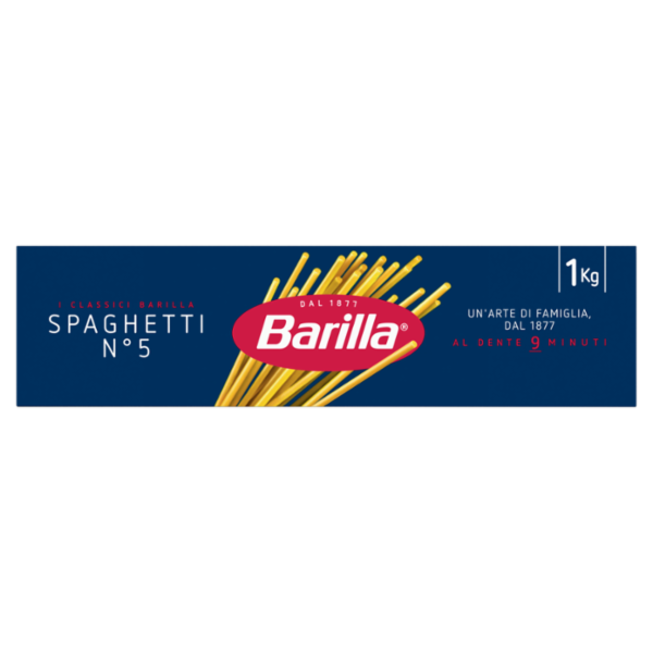 Barilla Pasta Spaghetti n.5 100% Grano Italiano 1Kg