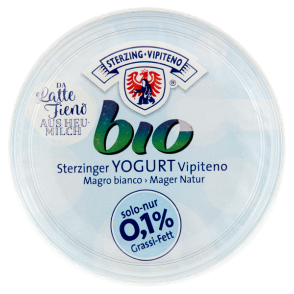 Sterzing Vipiteno bio Yogurt da Latte Fieno Magro bianco 500 g