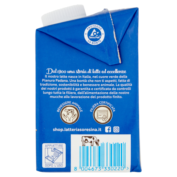 Latteria Soresina Latte Soresina Intero UHT a Lunga Conservazione 500 ml