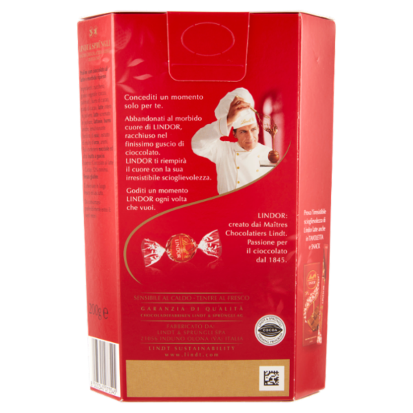 Lindt Cioccolatini Lindor Cioccolato al latte Scatola 200 g
