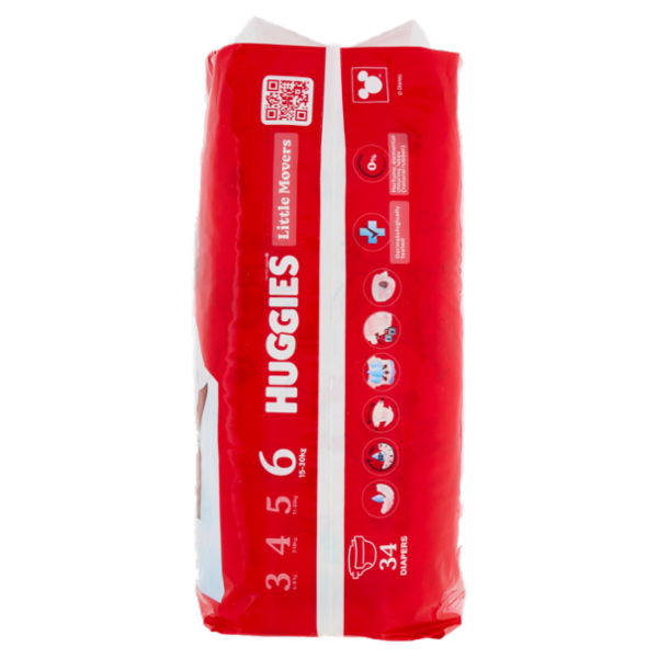 Huggies ultra comfort Pannolini 6 15-30 Kg 34 pz
