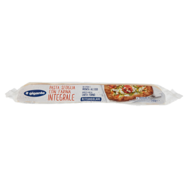 IL GIGANTE Pasta Sfoglia con Farina Integrale Rettangolare 240 g