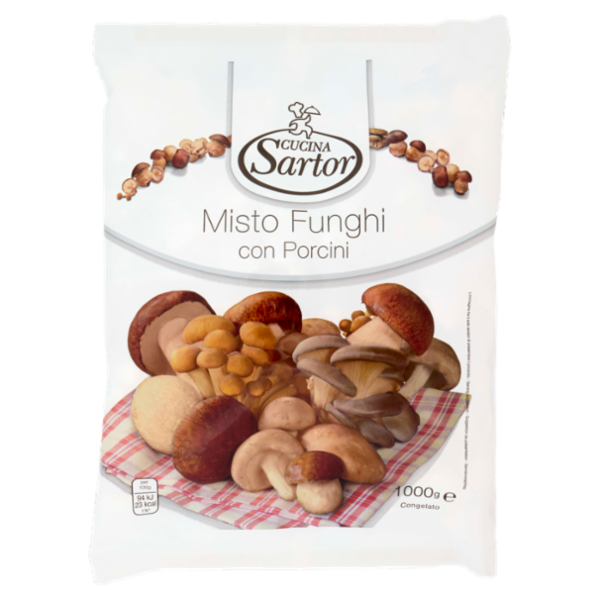 Cucina Sartor Misto Funghi con Porcini Congelato 1000 g