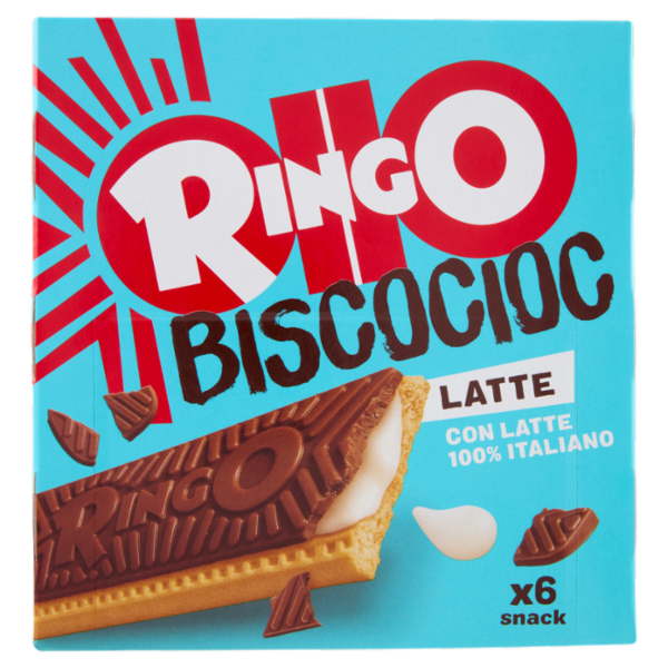Ringo Snack Biscocioc con Latte Italiano 6 porzioni 162g