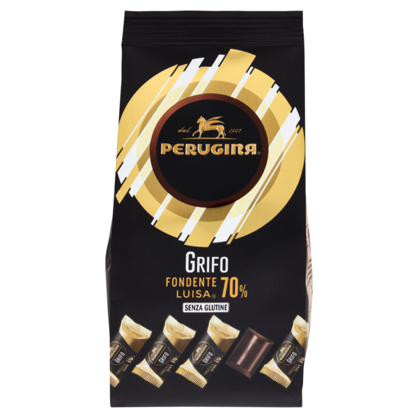 PERUGINA Grifo Fondente 70% Cioccolatini di cioccolato fondente extra sacchetto 200g