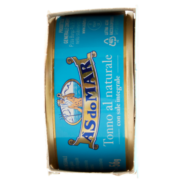 Asdomar Tonno al naturale con sale integrale 4 x 80 g
