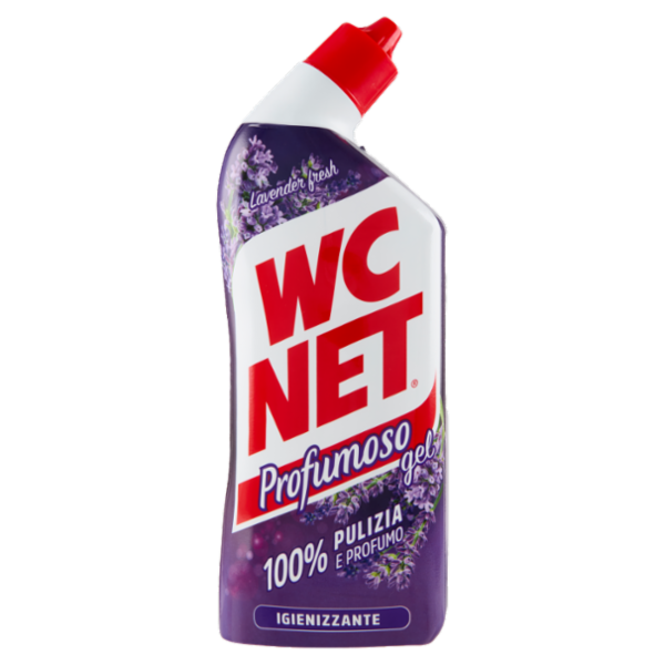 Wc Net - Pulitore WC Liquido, Profumoso Gel, Anticalcare e Igienizzante, Lavender Fresh, 800 ml
