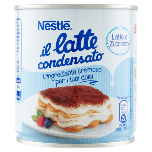 NESTLÉ IL LATTE CONDENSATO Latte concentrato zuccherato latta 397g