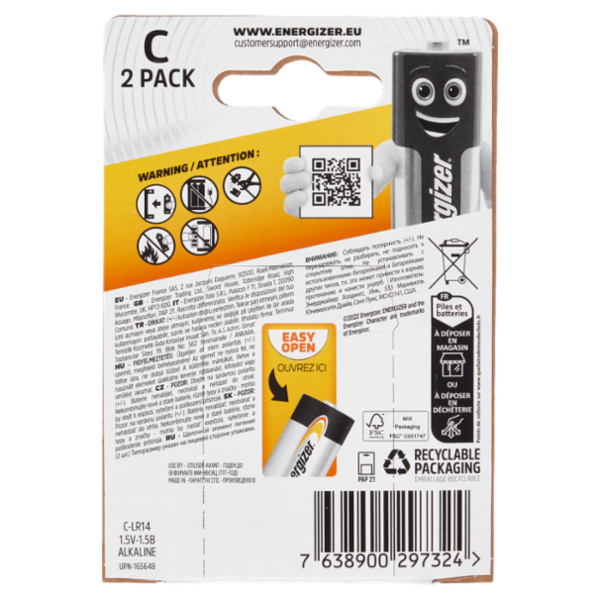 Energizer Alkaline Power C 2 pz