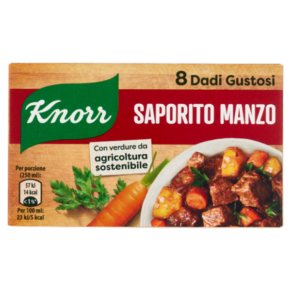 Knorr Saporito Manzo 8 Dadi 80 g