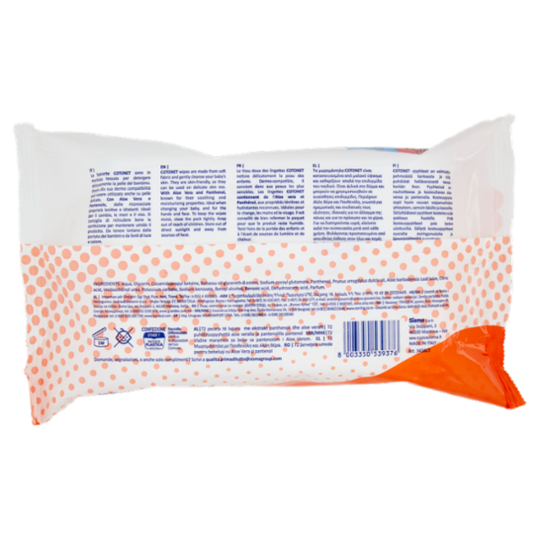 Cotonet Salviette Detergenti Bebè Aloe Vera & Pantenolo 72 pz