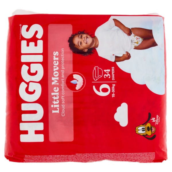 Huggies ultra comfort Pannolini 6 15-30 Kg 34 pz