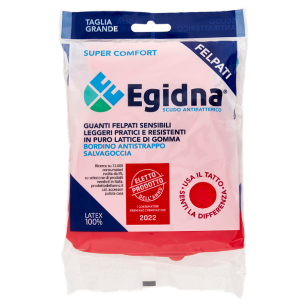 Egidna Guanti Felpati Sensibili Super Comfort Taglia Grande