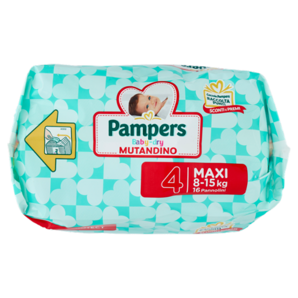 Pampers Baby-dry Mutandino Maxi 16 pz