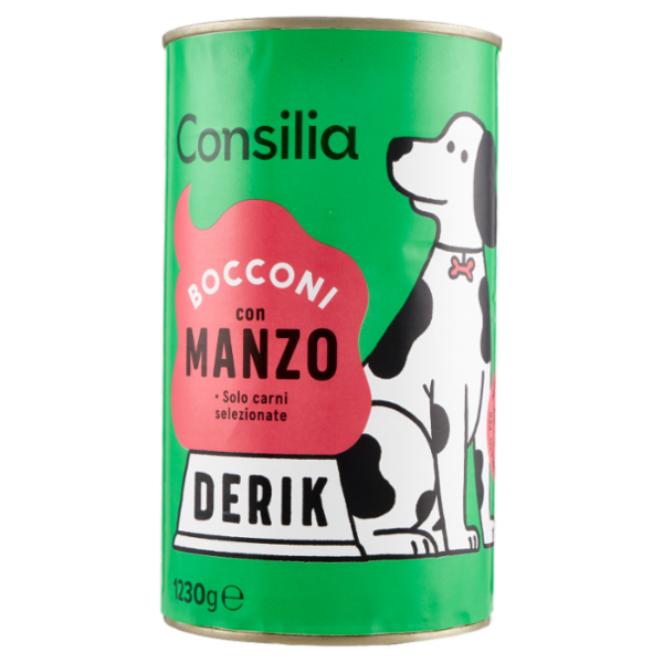 Consilia Derik Bocconi per Cane con Manzo 1230 g