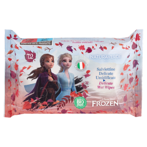 Naturaverde Kids Salviettine Delicate Umidificate Disney Frozen 72 pz