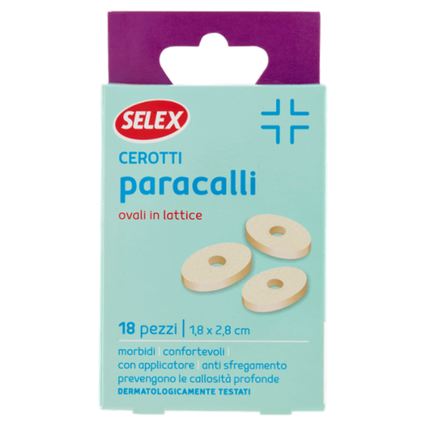 Selex Cerotti Paracalli Ovali in Lattice Monoformato 1,8x2,8 cm 18 pezzi