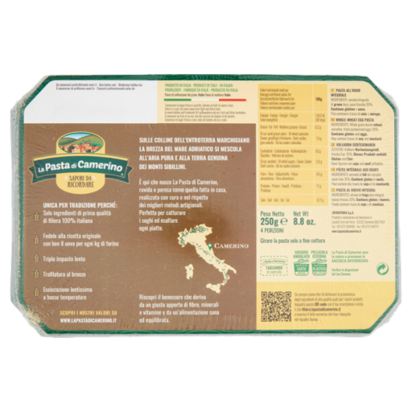 La Pasta di Camerino Tagliatelle Integrali 250 g