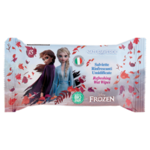 Naturaverde Kids Salviette Rinfrescanti Umidificate Disney Frozen 15 Pz