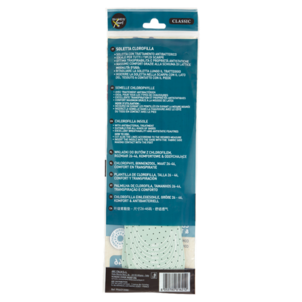 Shoes'Xpert Classic Soletta Clorofilla Taglia 26-46