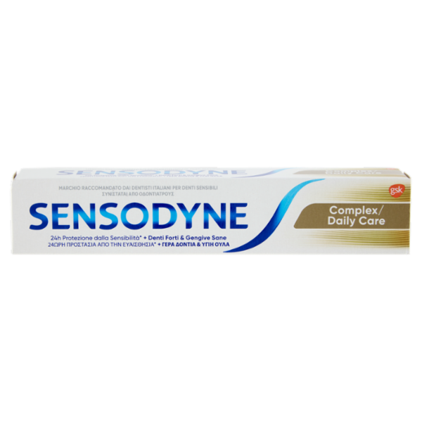 Sensodyne Dentifricio Complex / Daily Care per Denti Sensibili Gengive Sane e Denti Forti 75 ml