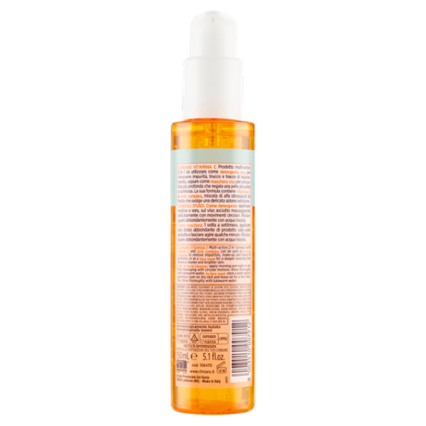 Clinians Vitamina C Gel Detergente Maschera Illuminante 150 mL