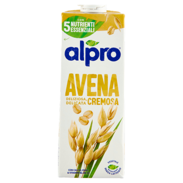 ALPRO Avena Classico, Bevanda all'Avena 100% vegetale con vitamine B2, B12 e D, 1 L