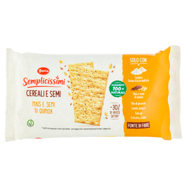 Doria Semplicissimi Crackers Mais e Semi di Quinoa - 245 g