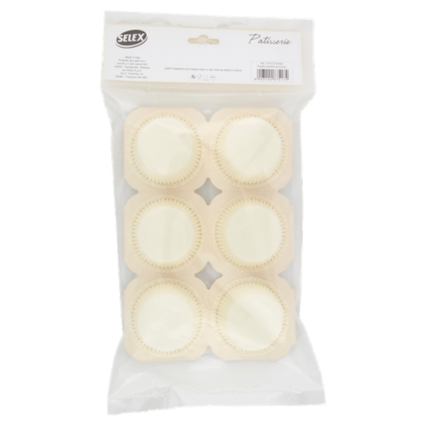 Selex Patisserie 12 Stampi per Muffins in Carta da Forno