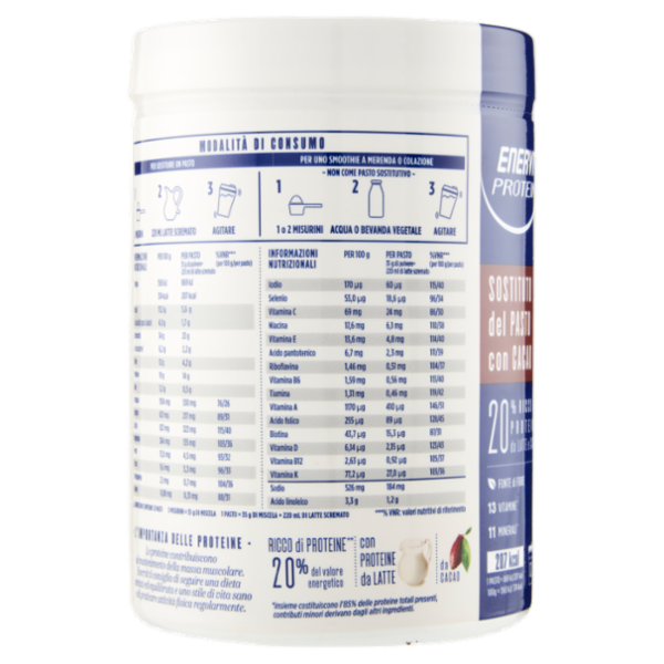 Enervit Protein Shake Sostituto del Pasto con Cacao 12 Pasti 420 g