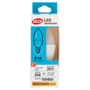 Selex Lampadina Led SMD Mini Oliva E14 3W