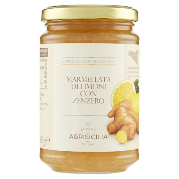 Agrisicilia Marmellata di Limoni con Zenzero 360 g