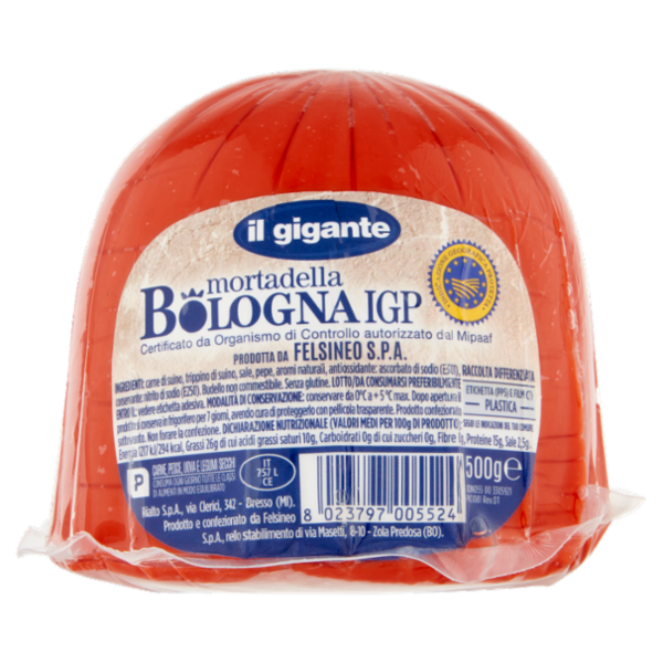 IL GIGANTE Mortadella Bologna IGP 500 g