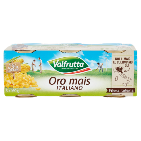 Valfrutta Oro mais Italiano 3 x 160 g
