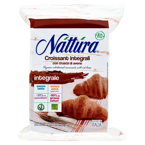 Náttúra Croissant integrali con crusca di avena Bio 4 x 40 g