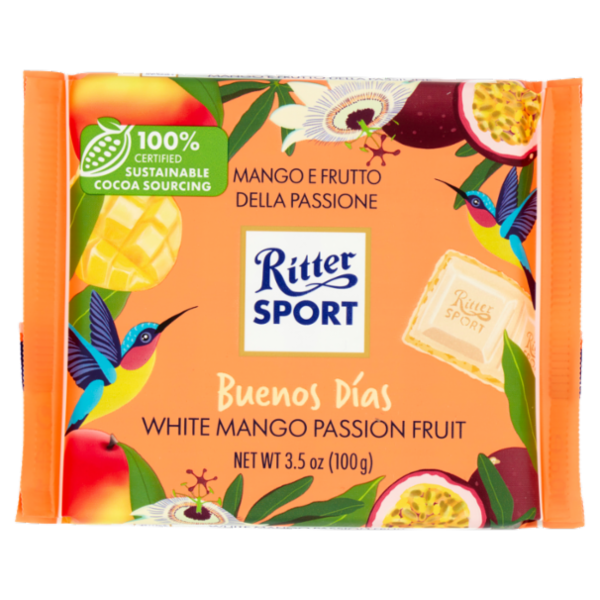 Ritter Sport Buenos Días Mango e Frutto della Passione 100 g