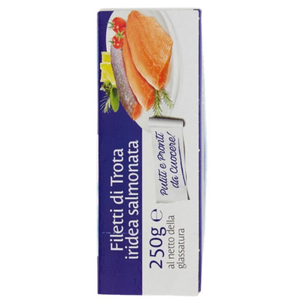 Oggi Pesce Filetti di Trota iridea salmonata Surgelati 250 g