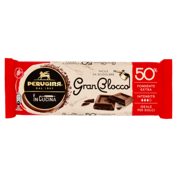 PERUGINA GranBlocco 50% Tavoletta Cioccolato Fondente Extra 150g