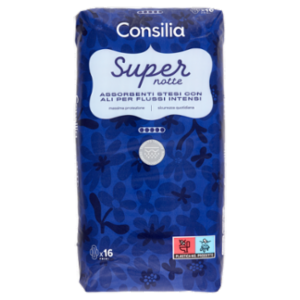 Consilia Assorbenti Super Notte Con Ali 16 Pezzi