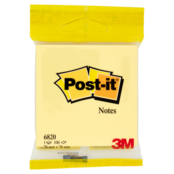 Post-it Notes Giallo 76 mm x 76 mm 100 foglietti 1 pz