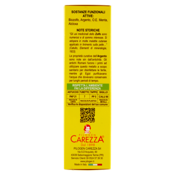 Pilogen Carezza Linea Supersapone Tabiano Crema Deodorante Anti Traspirante 50 ml