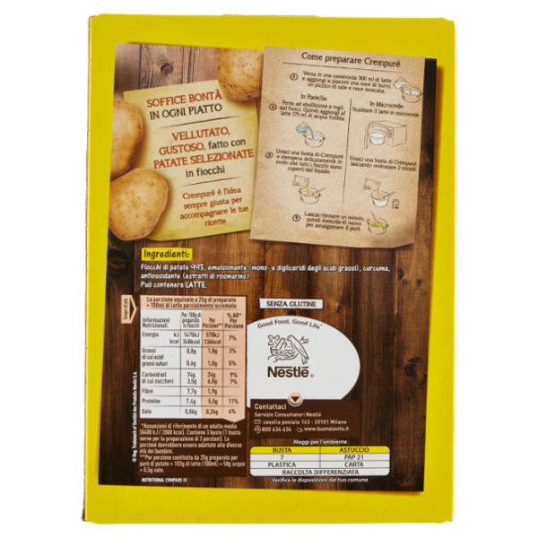 MAGGI CremPurè Preparato per Purè di Patate 3 buste 225 g