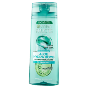 Garnier Fructis Shampoo Aloe Hydra Bomb, Shampoo Idratante Per Capelli Disidratati, 250 Ml
