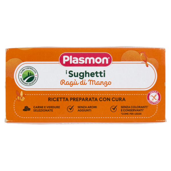 Plasmon Sughetti Ragù di Manzo Omogeneizzato 2 x 80 g